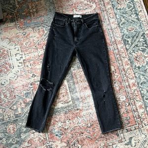 Abercrombie high rise skinny ankle jeans